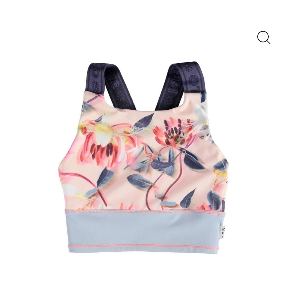 Molo Floral Kids Top - Pink and Blue